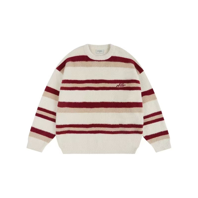 ATRY Striped Patchwork Sweater