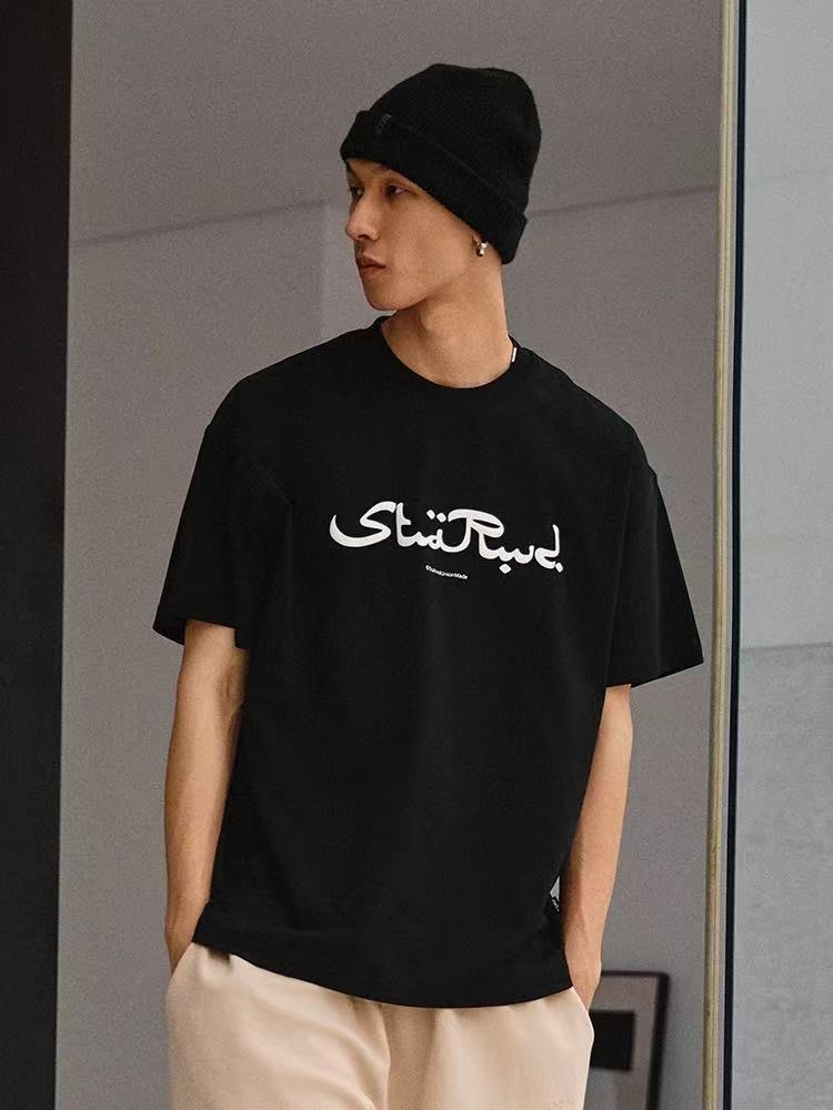 REMEDYxSTA Arabic Letter Print Short-sleeved T-shirt