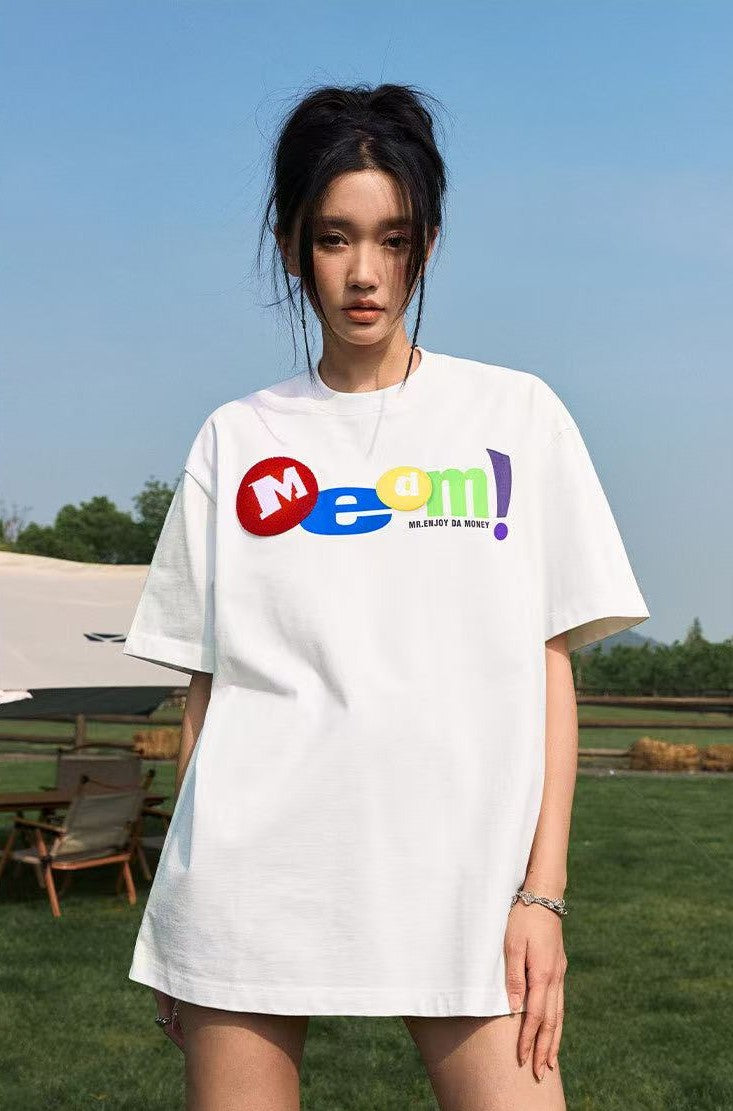 MEDM Toothbrush Embroidered M Short-sleeved T-shirt