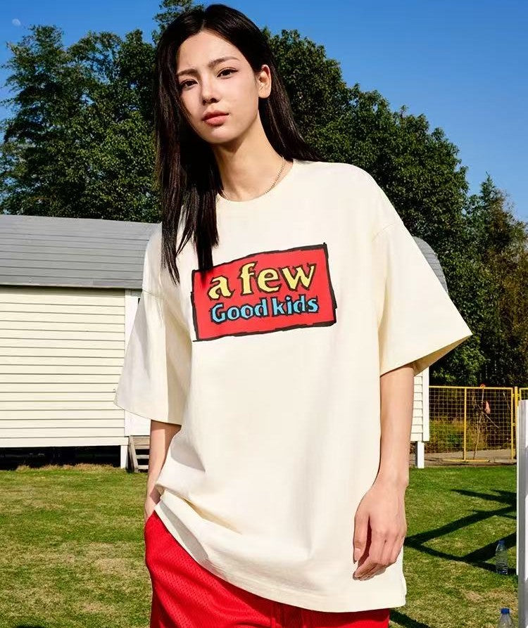 AFGK Graffiti Print Short-sleeve T-shirt