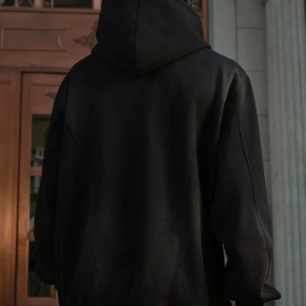 STK Double Pouch Rivet Pocket Wash Hoodie