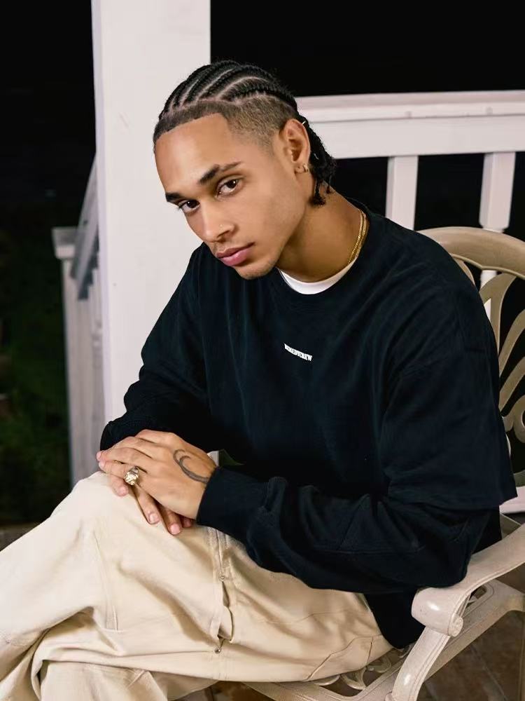 REMEDY Fake Two Piece Waffle Long-sleeve Tee