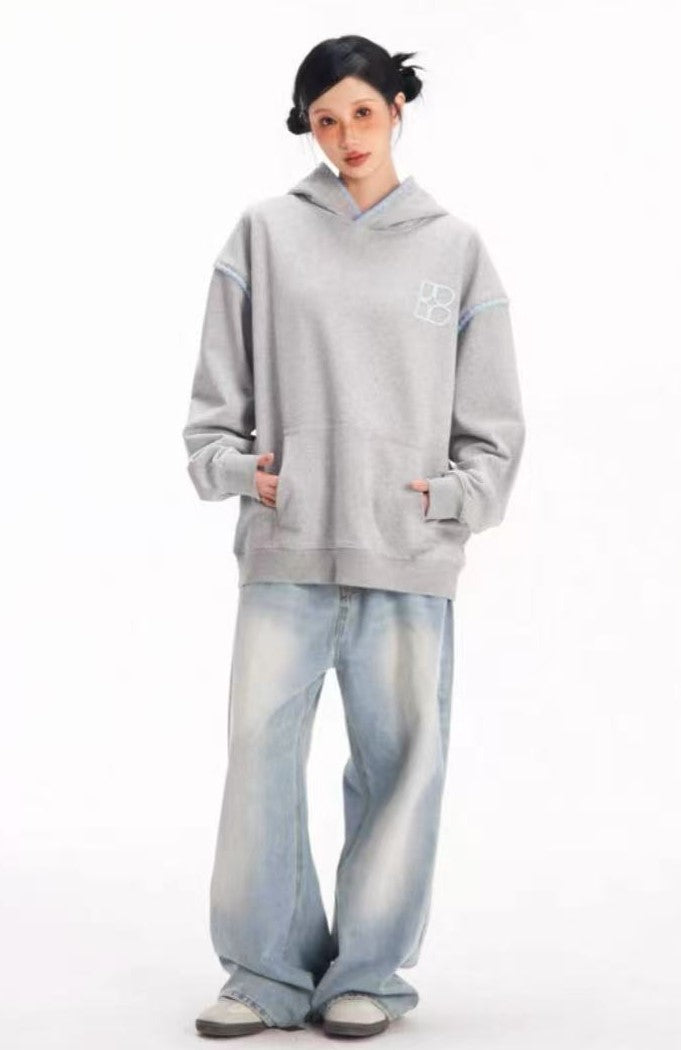 BIPOLAR Three-dimensional Shell Embroidered Hoodie
