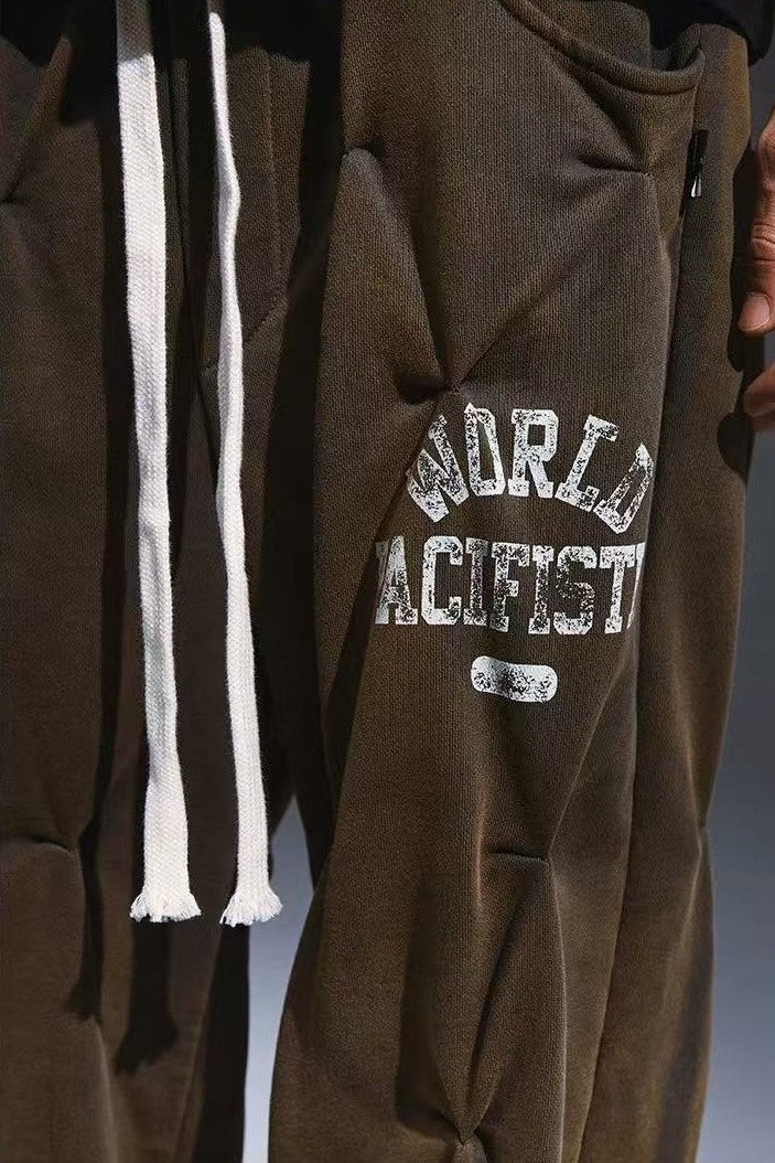 REMEDY Loose Straight Pleated Casual Pants