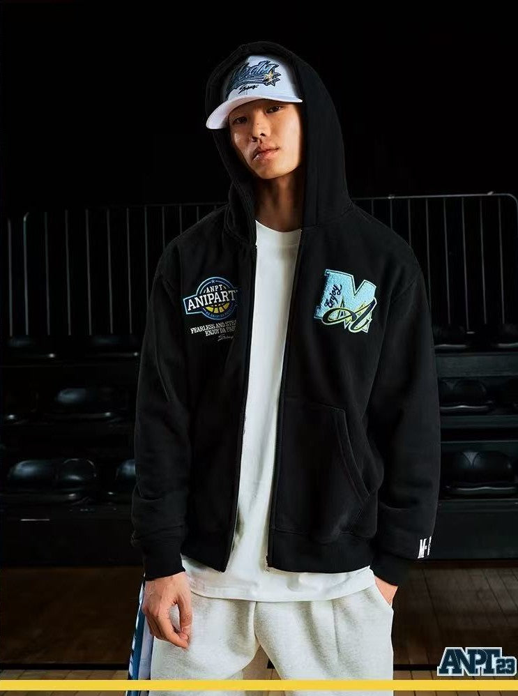 MEDMxANPT Logo Design Zipper Hoodie