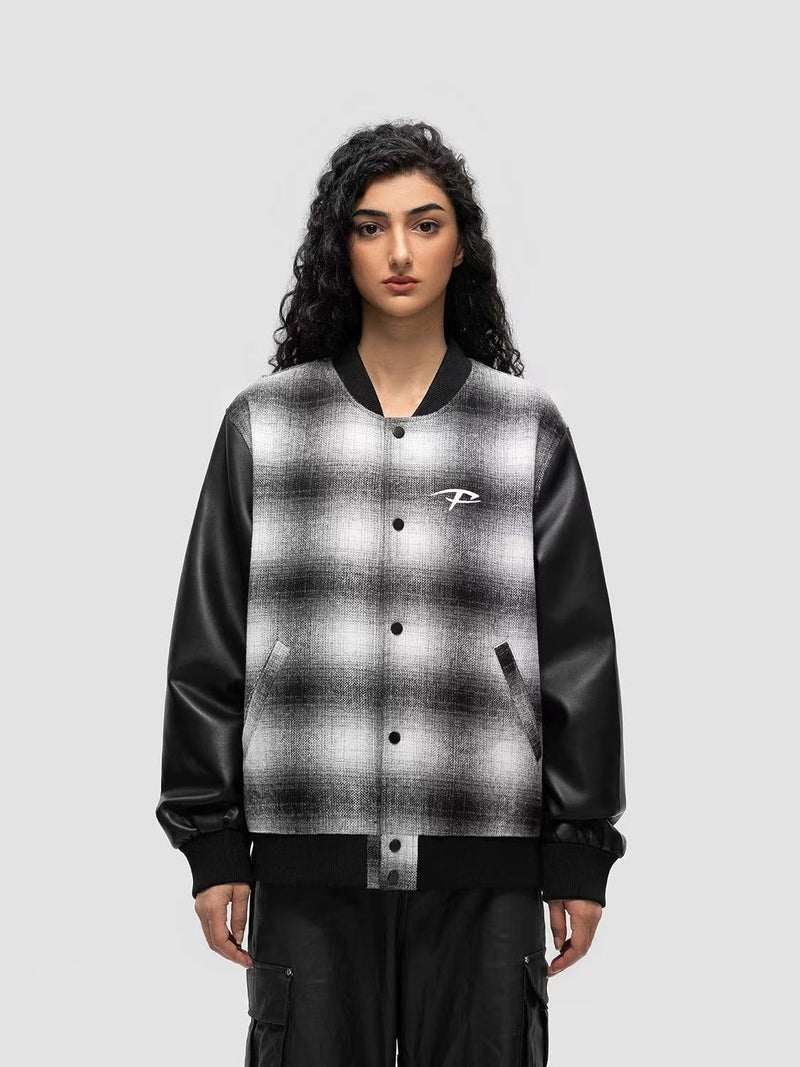 FDR Plaid Baseball Jacket