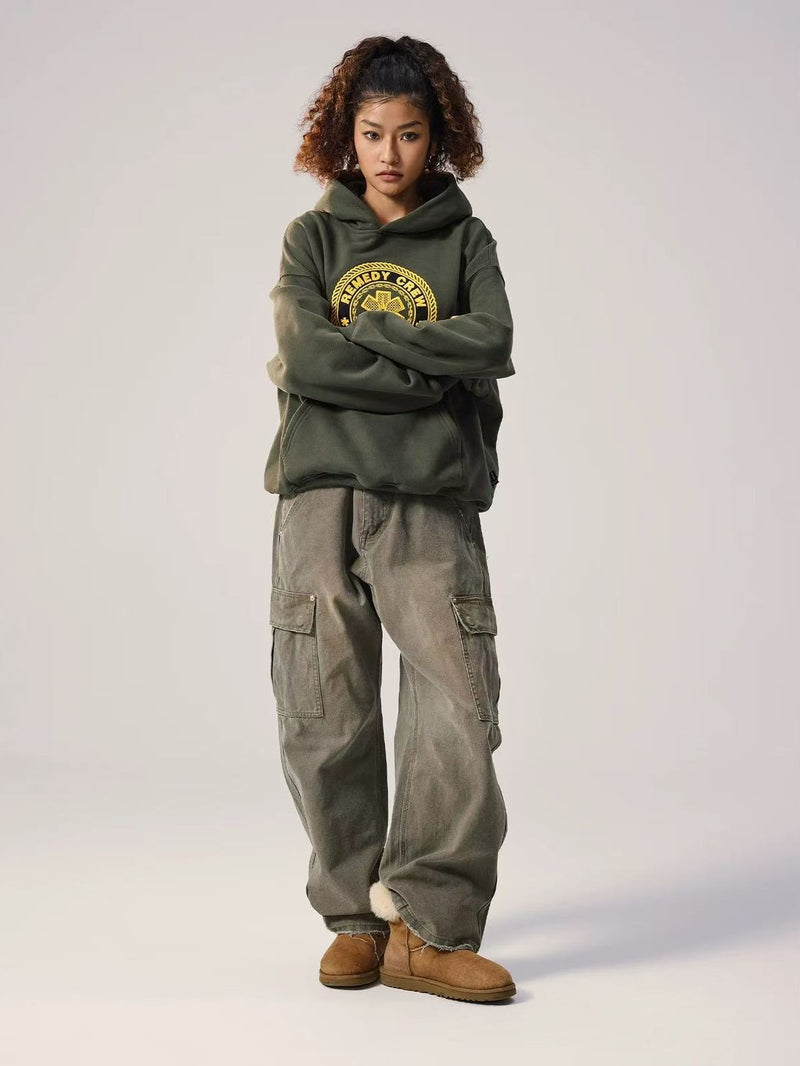 REMEDY Retro Straight-leg Loose Pants