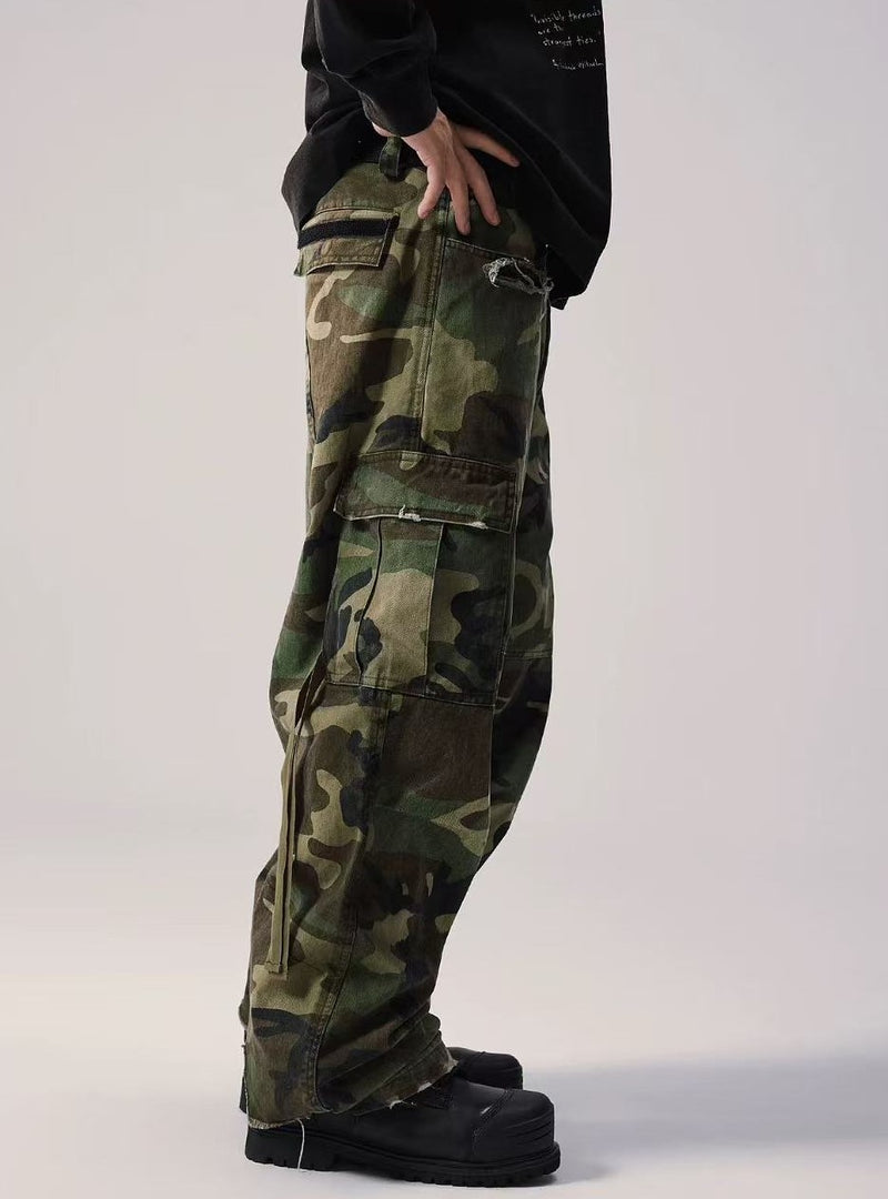 REMEDY Retro Patchwork Camouflage Pants