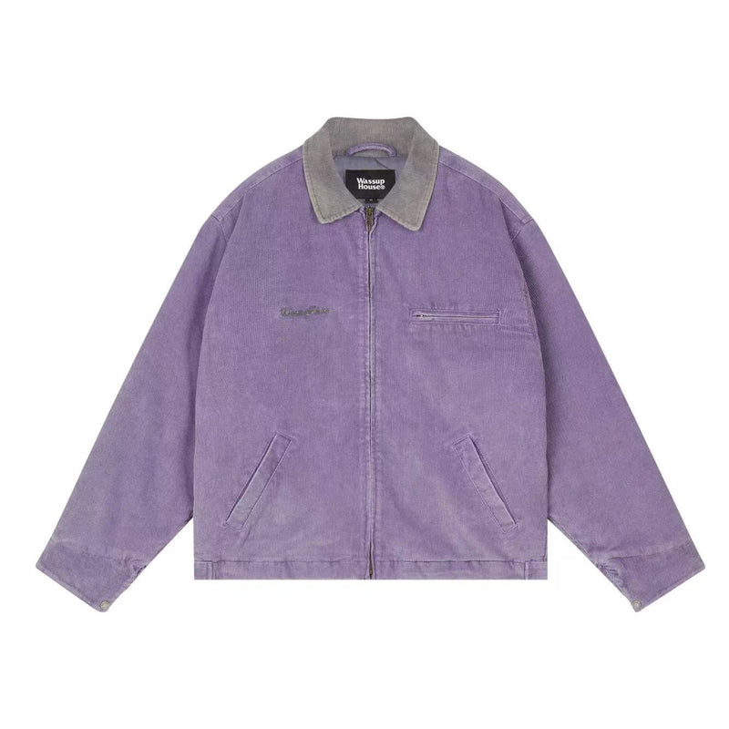 WASSUP Washed Corduroy Quilted Work Jacket