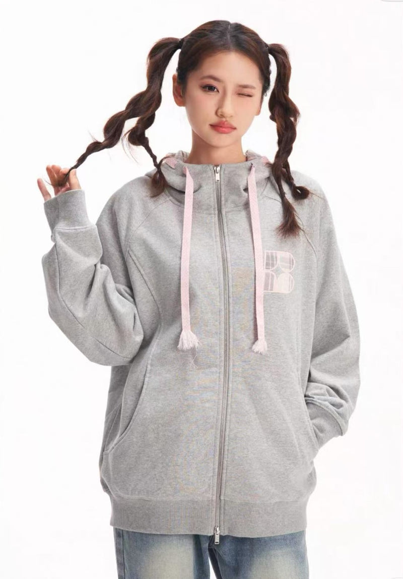 BIPOLAR Ethnic Style Sub-zip Sweatshirt