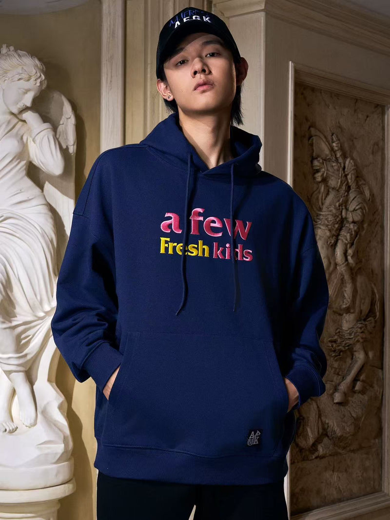 AFGKxMJFRESH Basic Embroidered Hoodie