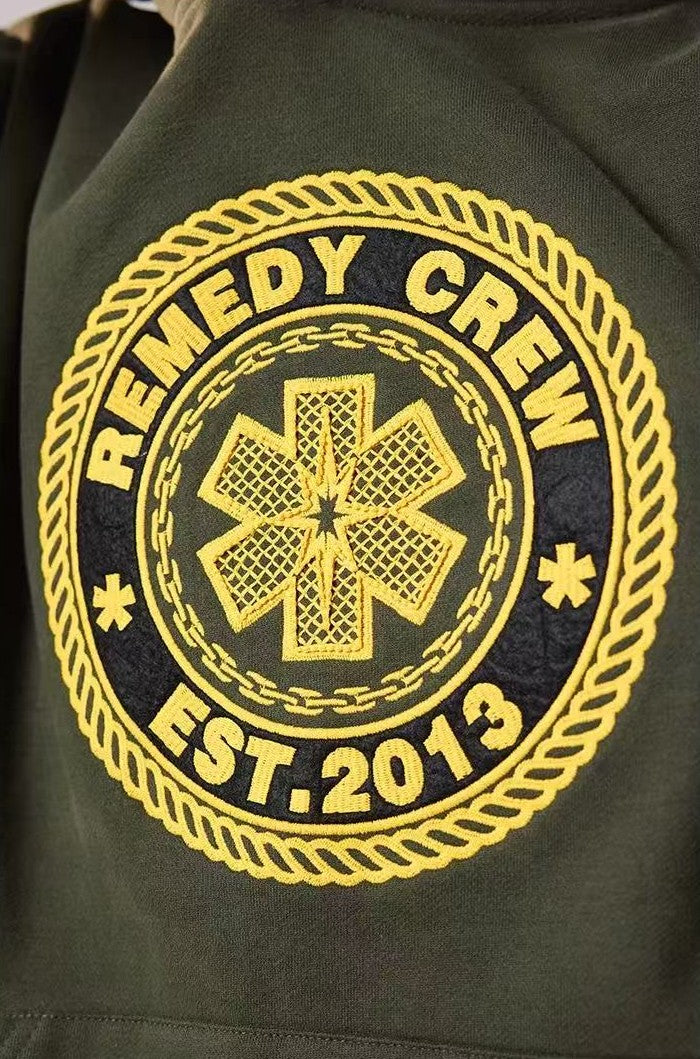 REMEDY Vintage Logo Embroidery Hoodie