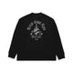 AFGK Sword and Rose Embroidery Washed Long-sleeved T-shirt