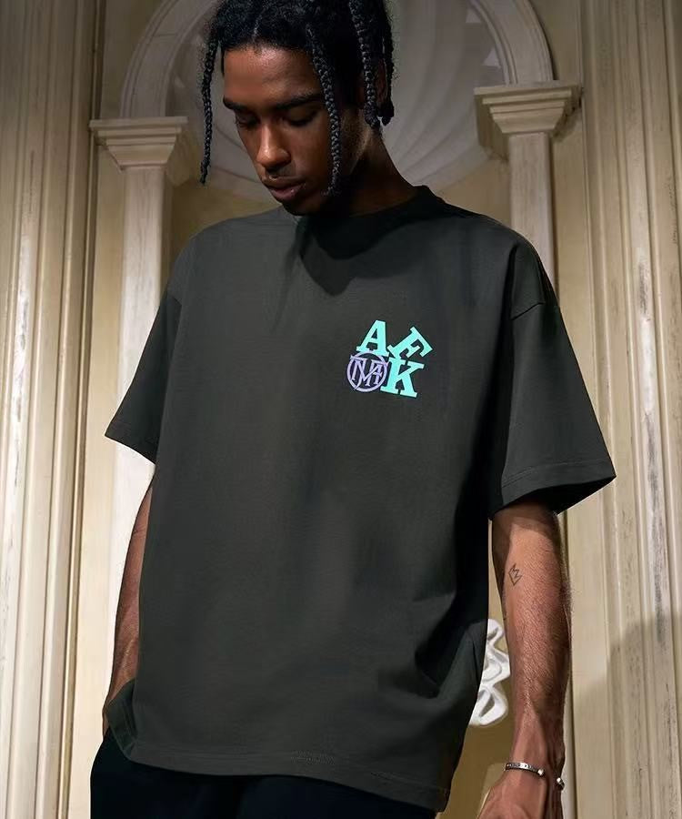 AFGKxMJFRESH Ribbon Printed Short-sleeved T-shirt