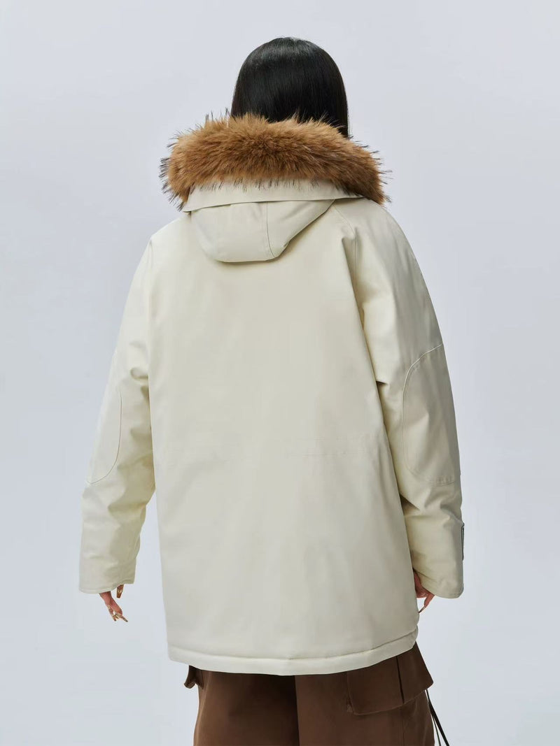MEDM Fur Collar Long Down Parka