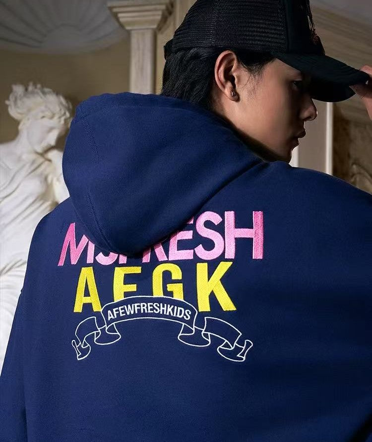 AFGKxMJFRESH Basic Embroidered Hoodie