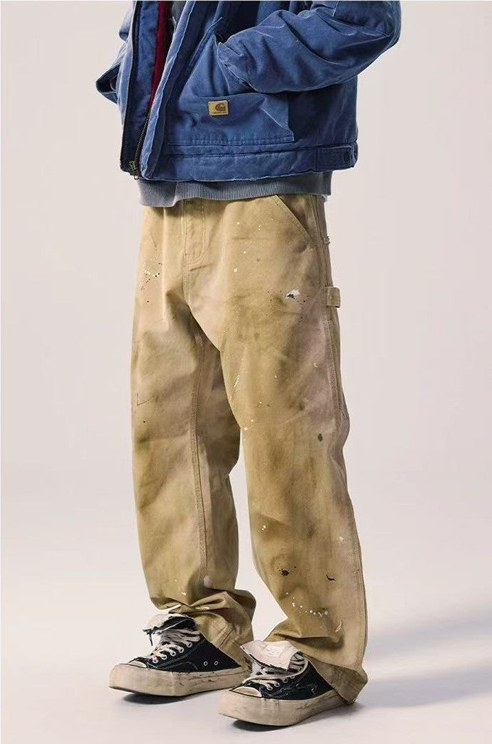 REMEDY Retro Splash Ink Straight-leg Cargo Pants