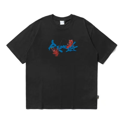 REMEDY Little Demon Print Short-sleeve T-shirt