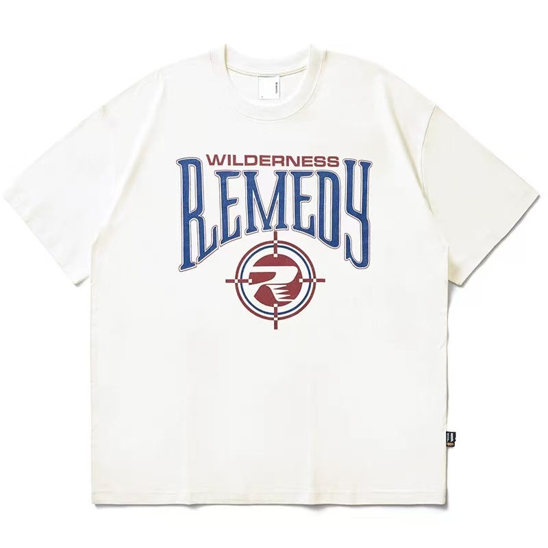 REMEDY Vintage Cowboy Logo Print Short-sleeve T-shirt