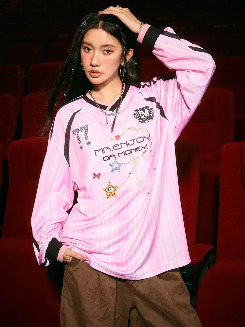 MEDM Necklace Design Long-sleeved T-shirt