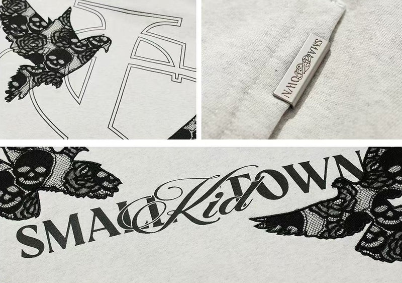 STK Vintage Lace and Peace Dove Design Hoodie