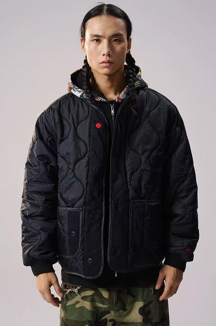 REMEDY Embroidered Cotton Padded Jacket