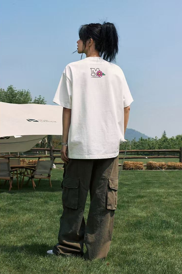 MEDM Hydrangea Design Short-sleeved T-shirt