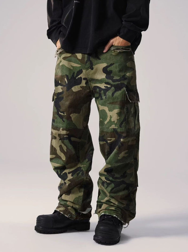 REMEDY Retro Patchwork Camouflage Pants