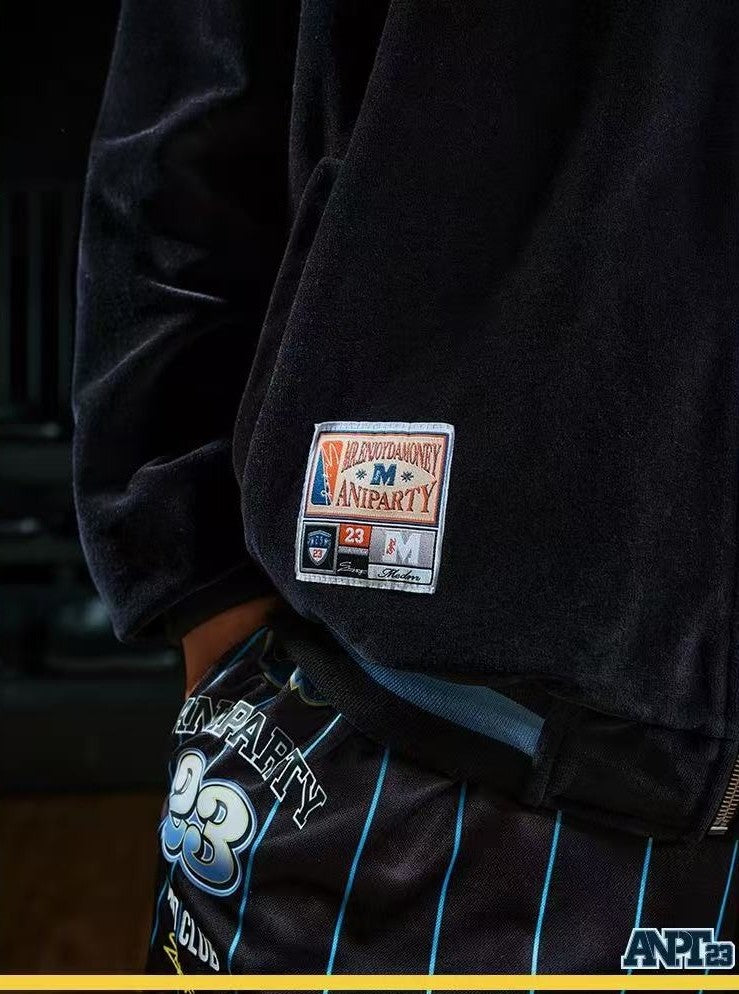 MEDMxANPT Logo Embroidered Plush Jacket