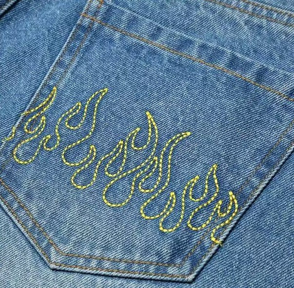 AFGK Three Angels Denim Shorts