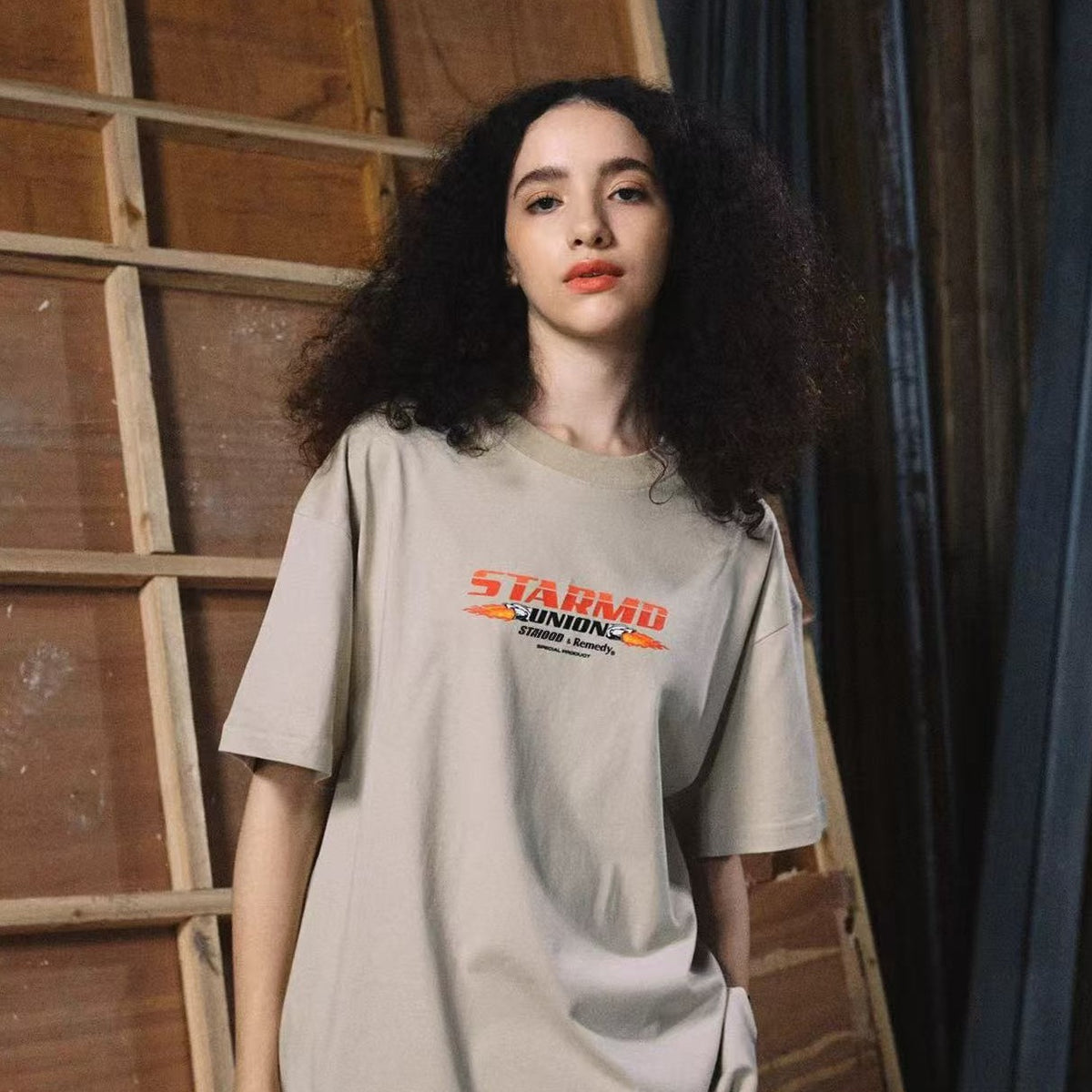 REMEDYxSTA SR Car Engine Printed Short-sleeve T-shirt