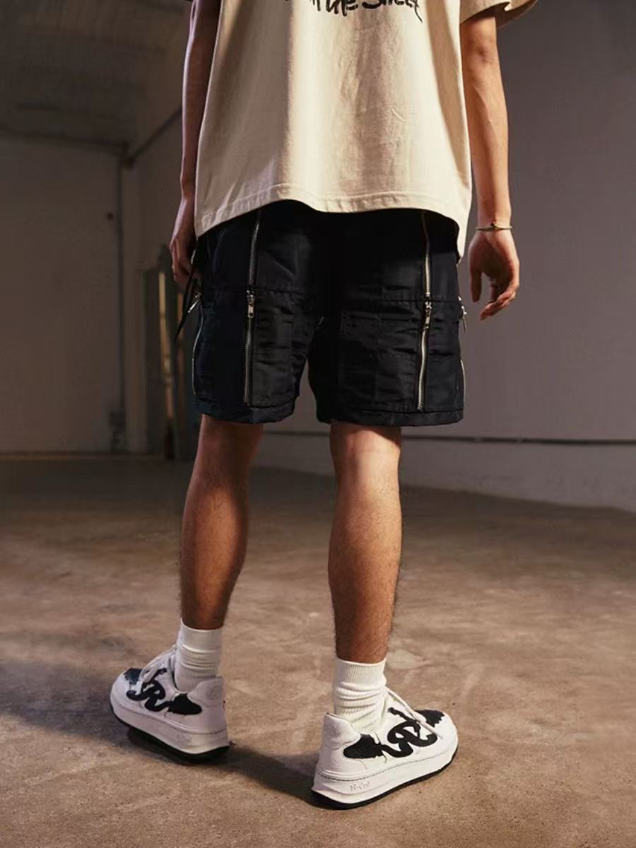 REMEDY Reversible Multi-pocket Zipper Cargo Shorts