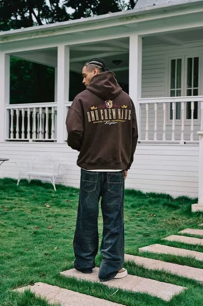 REMEDY Logo Embroidered Fleece Hoodie