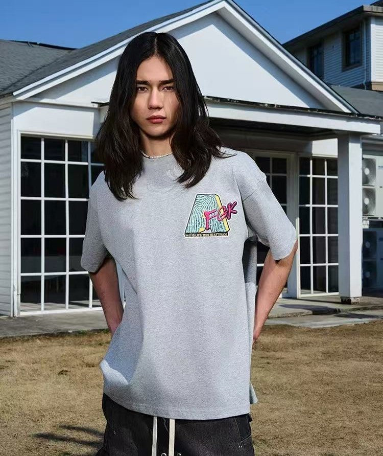 AFGK Parody MTV Embroidered Short sleeves T-shirt