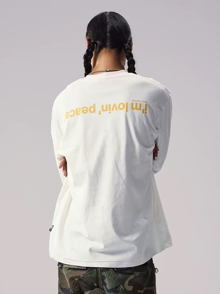 REMEDY Bullet Fries Design Long-sleeve Tee