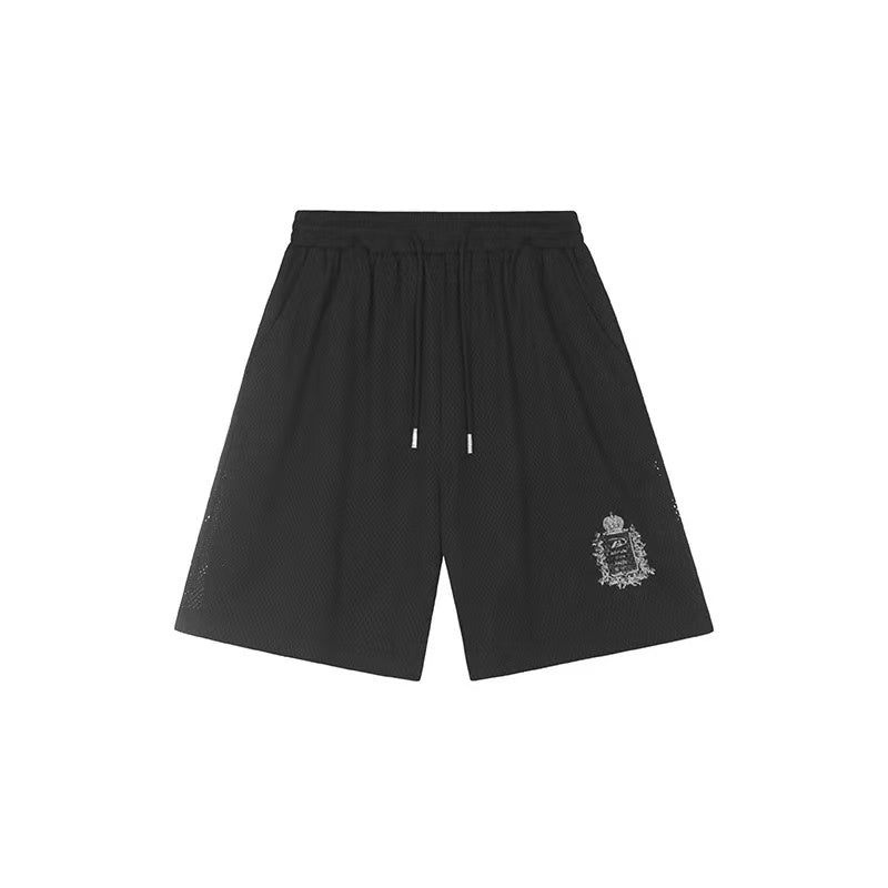 ACHOCK Logo Print Breathable Sports Shorts