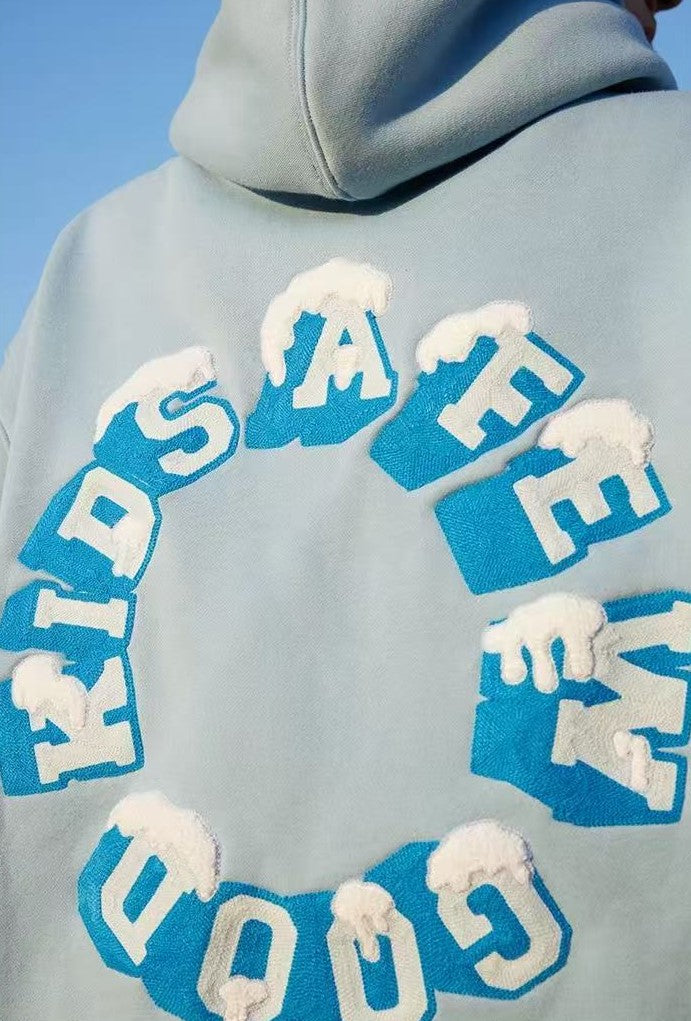AFGK Snow Series Embroidered Hoodie