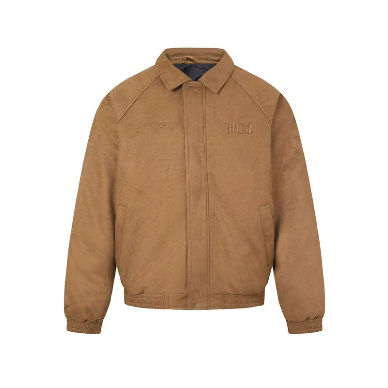 BIPOLAR Embroidered Suede Down Jacket