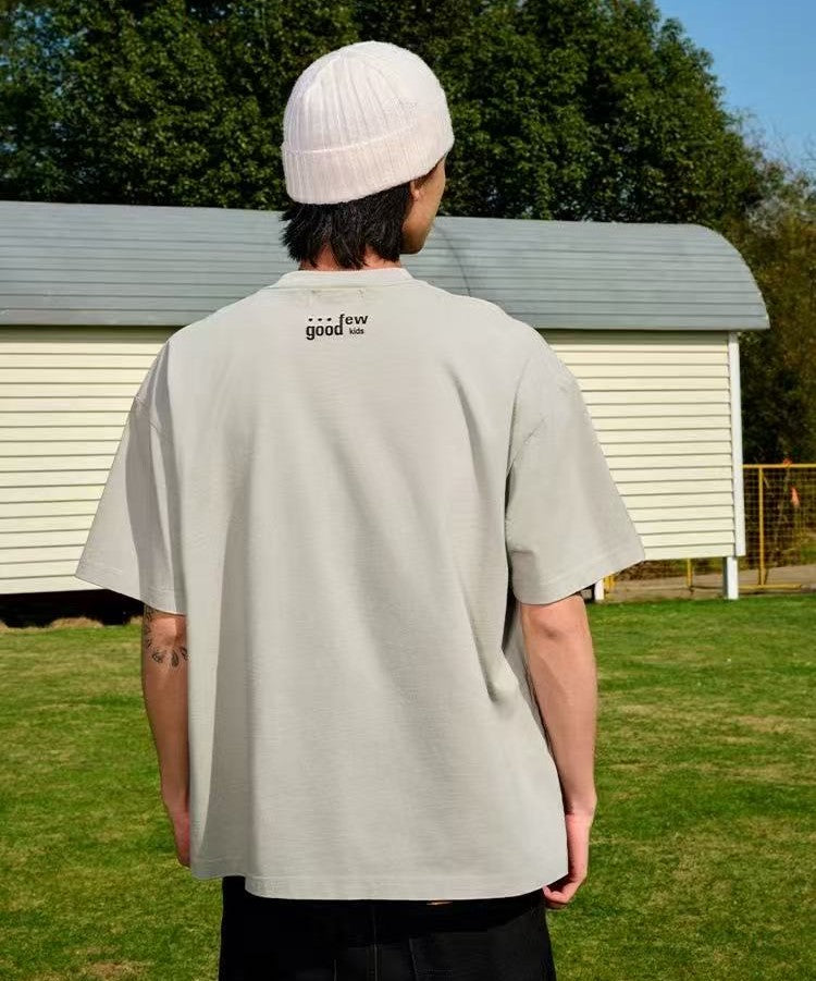 AFGK NEED MONEY Handwritten Slogan Short-sleeved T-shirt