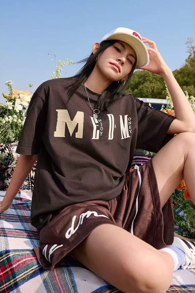 MEDM Chunky Knitted Short-sleeve T-Shirt