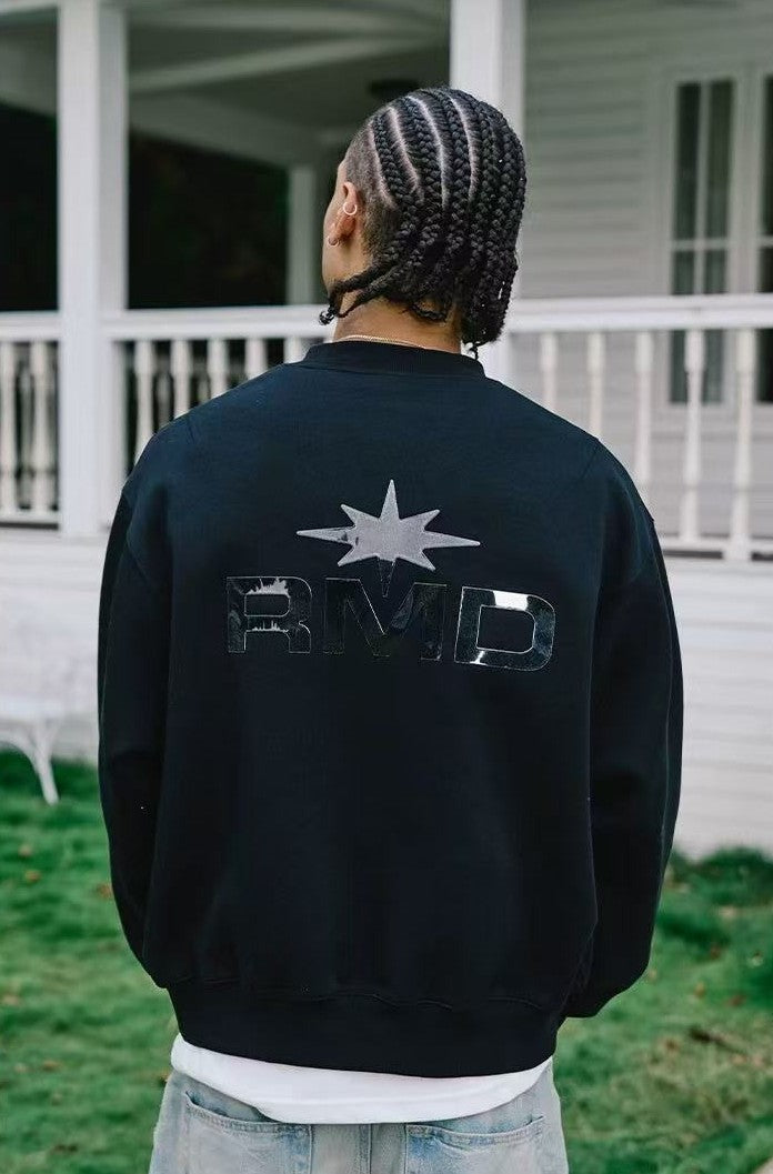 REMEDY Octagram Star Logo Print Sweater