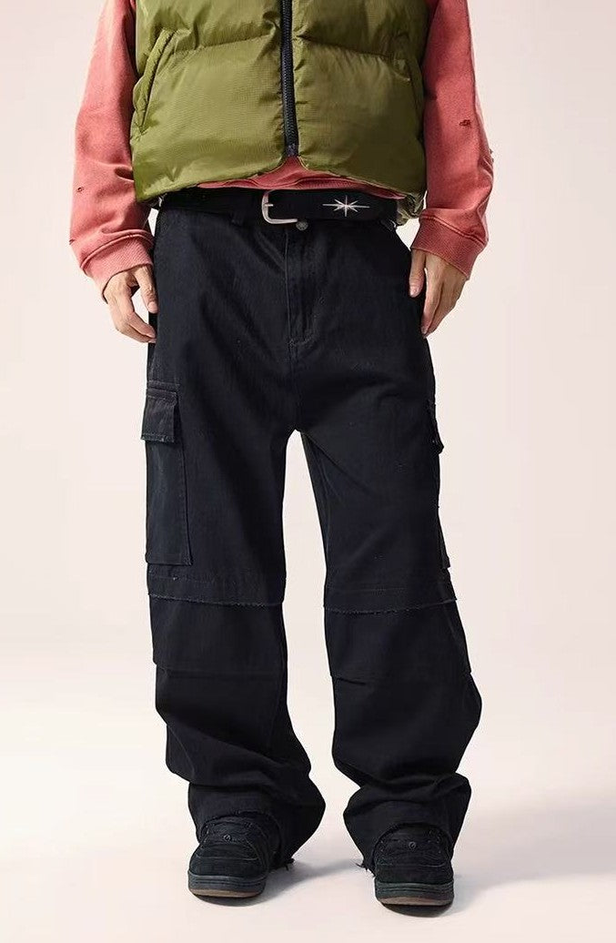 REMEDY Retro Frayed Striaght-leg Work Pants