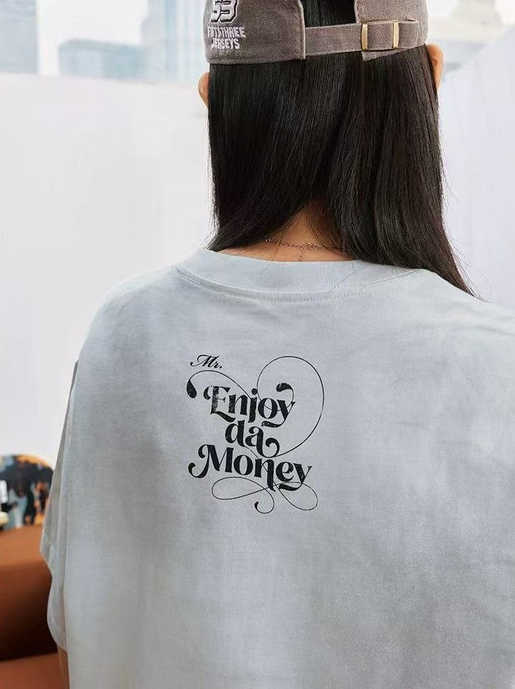 MEDM Angel Butterfly Washed Short Sleeve T-Shirt