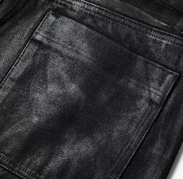 AFGK Casual Loose Wax Denims Pants