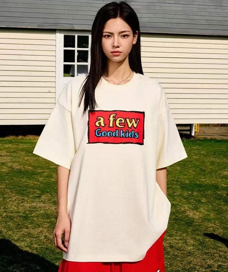 AFGK Graffiti Print Short-sleeve T-shirt