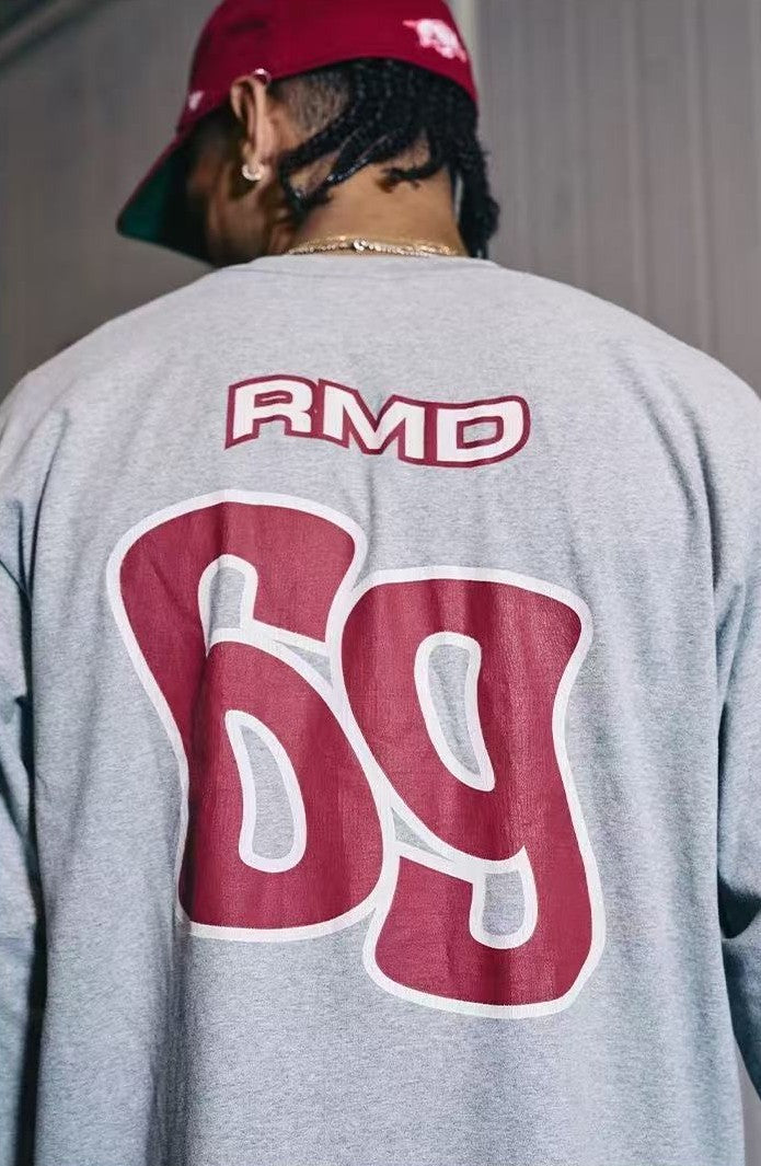 REMEDY 69 Cracked Print Long-sleeve Tee