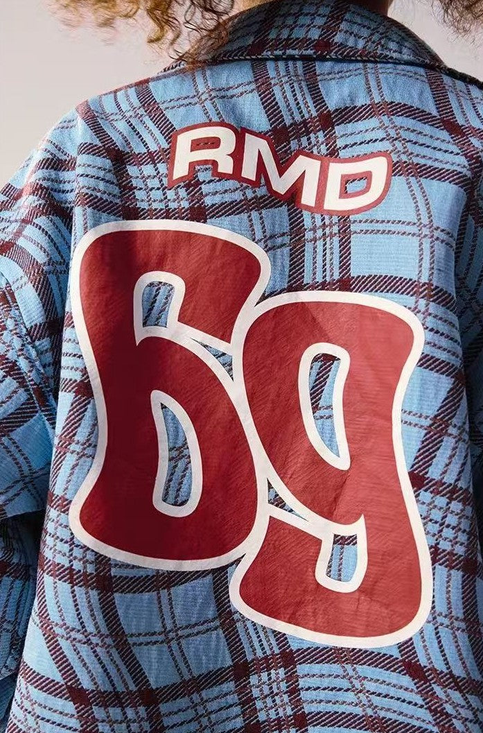 REMEDY Double-sided Plaid Pattern Long-sleeve Shirt