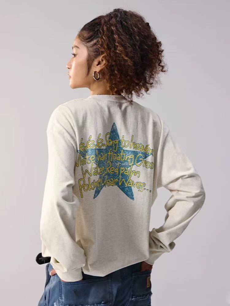 REMEDY Retro Duck Print Long-sleeve Tee