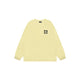 ACHOCK Basic Loose Logo Print Long-sleeved T-shirt