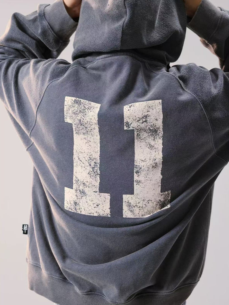 REMEDY Washed Patchwork Hoodie